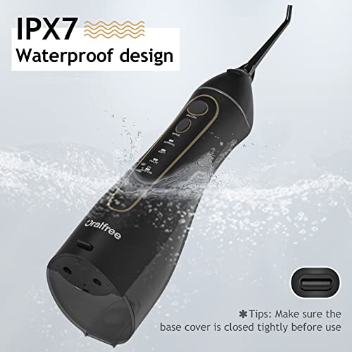 Water-Dental-flosser-Teeth-Cleaner-Oral Irrigator with 4 Modes Cordless Water...
