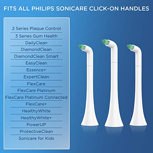 Interdental Replacement Toothbrush Heads for Philips Sonicare Click-on Brush ...