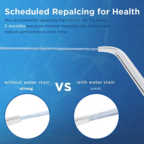 Replacement Tips for Waterpik Water Flosser, Storage Case & 6 Tips Bundle