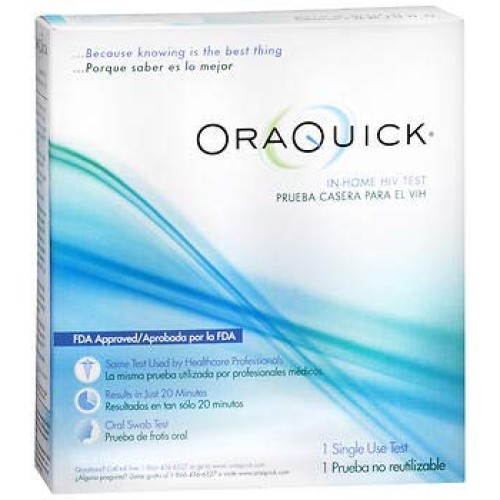 Oraquick Oral In Home Saliva Test For Hiv. (Pack of 2)