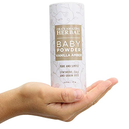 Baby Powder, Talc Free Baby Powder, Natural Vanilla Amber, Corn Free Baby Pow...