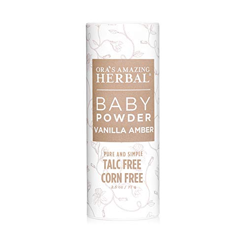 Baby Powder, Talc Free Baby Powder, Natural Vanilla Amber, Corn Free Baby Pow...