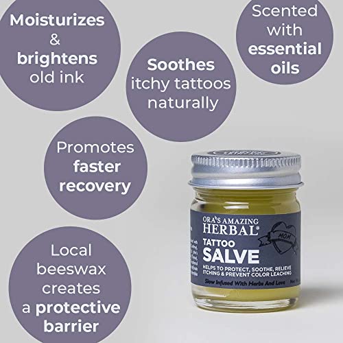 Tattoo Salve, Tattoo Aftercare, Tattoo Balm, Tattoo Healing Ointment, Tattoo ...