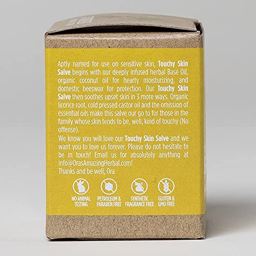 Touchy Skin Salve, Eczema Cream, Dry Skin, Eczema Treatment For Adults and Ki...