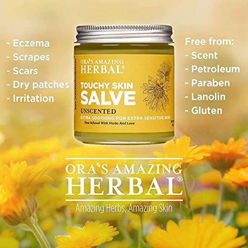 Touchy Skin Salve, Eczema Cream, Dry Skin, Eczema Treatment For Adults and Ki...
