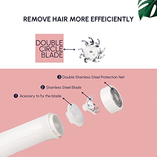 Facial Hair Removal for Women, Bikini Trimmer for Women Pubic Hair, Painless ...