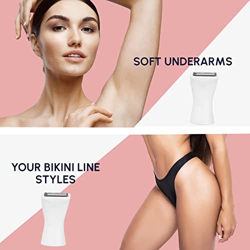 Facial Hair Removal for Women, Bikini Trimmer for Women Pubic Hair, Painless ...