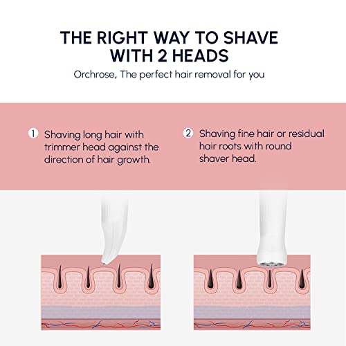 Facial Hair Removal for Women, Bikini Trimmer for Women Pubic Hair, Painless ...