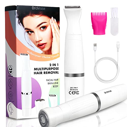 Facial Hair Removal for Women, Bikini Trimmer for Women Pubic Hair, Painless ...
