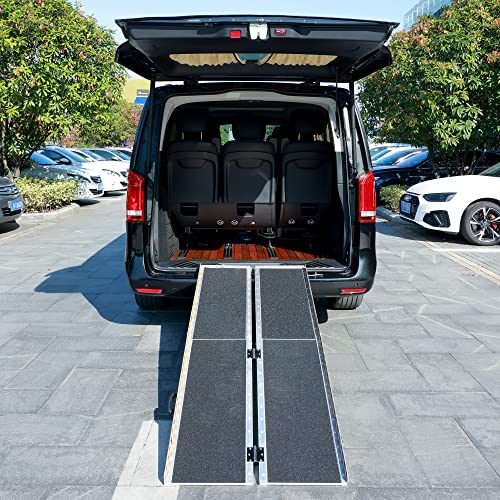 ORFORD Non Skid Foldable Wheelchair Ramp 6FT, Threshold Ramp with an Non-Slip...