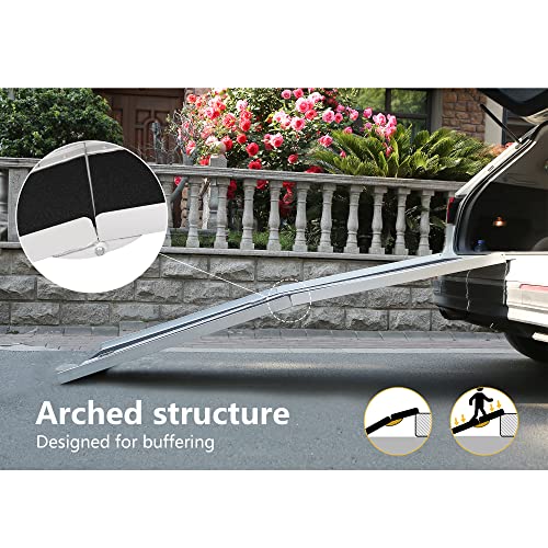 ORFORD Non Skid Foldable Wheelchair Ramp 6FT, Threshold Ramp with an Non-Slip...