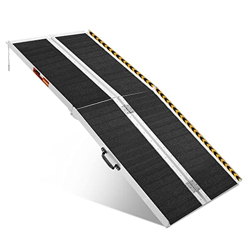 ORFORD Non Skid Foldable Wheelchair Ramp 6FT, Threshold Ramp with an Non-Slip...