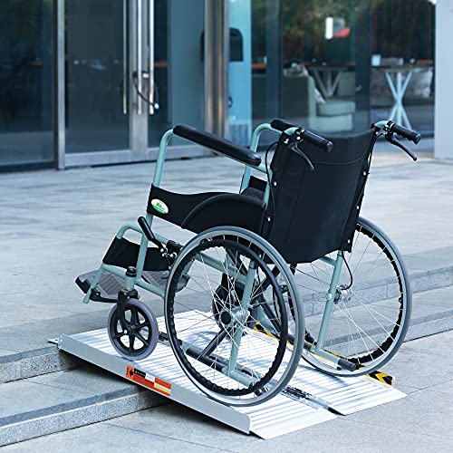 ORFORD Non Skid Folding Wheelchair Ramp 3ft, 800 lbs Weight Capacity, Utility...