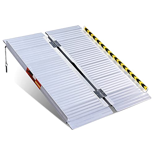 ORFORD Non Skid Folding Wheelchair Ramp 3ft, 800 lbs Weight Capacity, Utility...