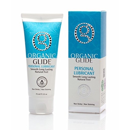 Organic Glide Natural Personal Lubricant, Probiotic Edible Lube. Parabens, Gl...
