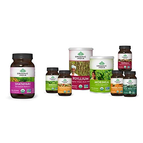 Organic India Shatavari Herbal Supplement - Supports Hormonal Balance, Immune...