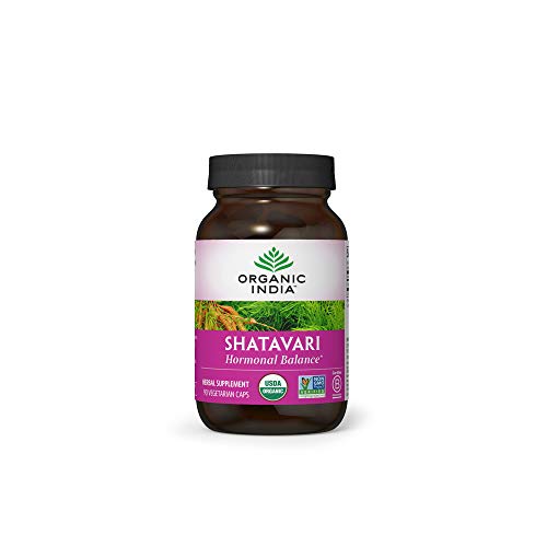 Organic India Shatavari Herbal Supplement - Supports Hormonal Balance, Immune...