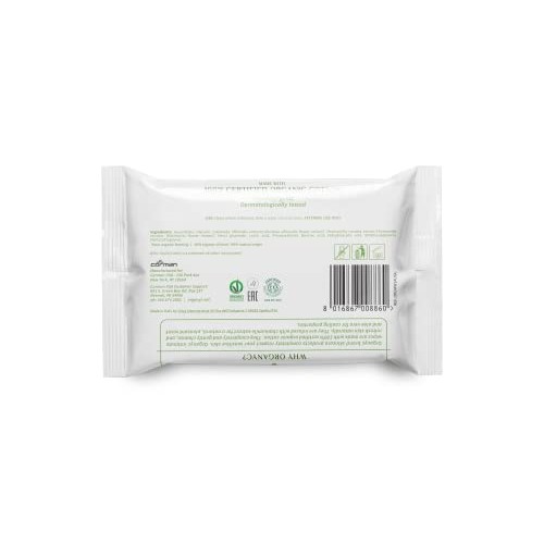 Organyc - 100% Organic Cotton Intimate Wet Wipes, No Parabens, Alcohol, or Ch...