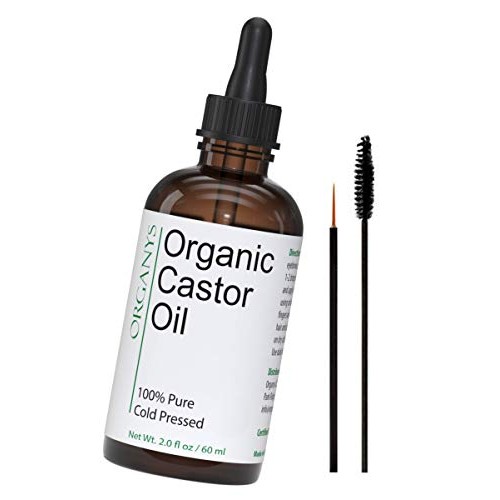 Organic Castor Oil 2oz, For Longer Fuller Thicker Looking Hair Eyelashes & Ey...