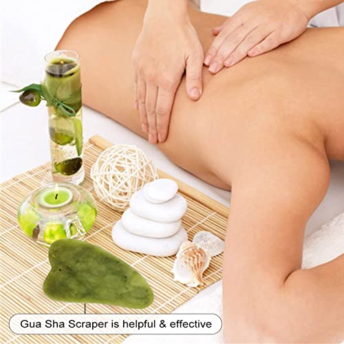 Orgrimmar 2 Kit Jade Roller Gua Sha Scraping Massage Tool Ridged Roller Jade ...