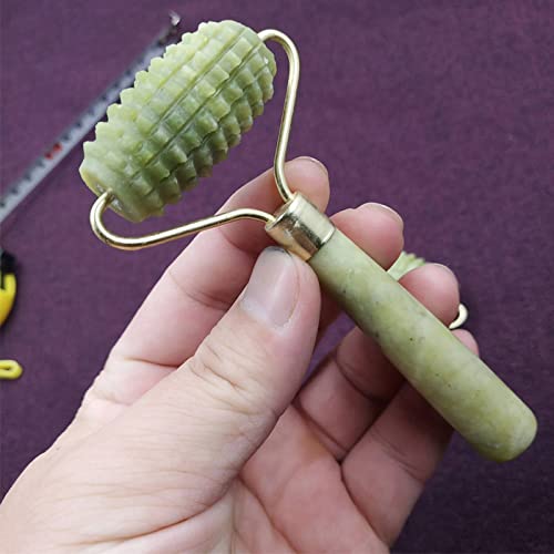 Orgrimmar 2 Kit Jade Roller Gua Sha Scraping Massage Tool Ridged Roller Jade ...