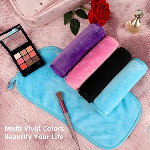 Orighty Makeup Remover Cloths Pack of 4, Reusable Microfiber Facial Cleansing...