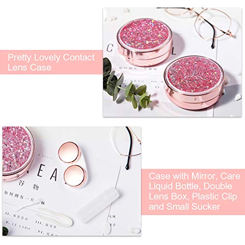 Cute Fashion Contact Lens Case, Color Sparkles Contact Lens Care Vision Care ...