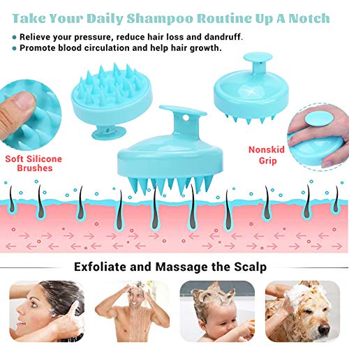 Detangling Brush Set for Curly Hair, Detangler Hair Brush with 9 Row Cushion ...