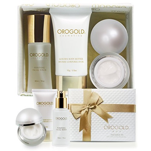 OROGOLD 24K Luxury Sample Box for Women - Travel Skin Care Set with Real Gold...