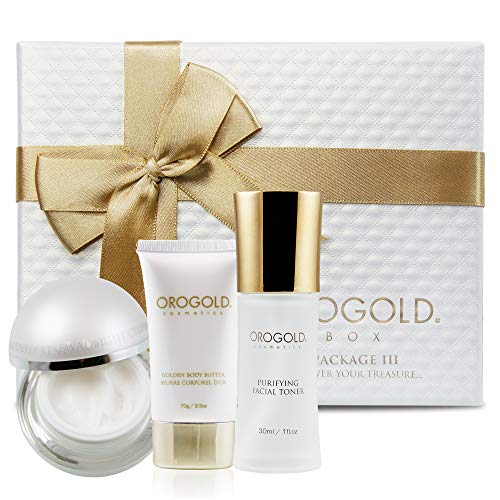 OROGOLD 24K Luxury Sample Box for Women - Travel Skin Care Set with Real Gold...