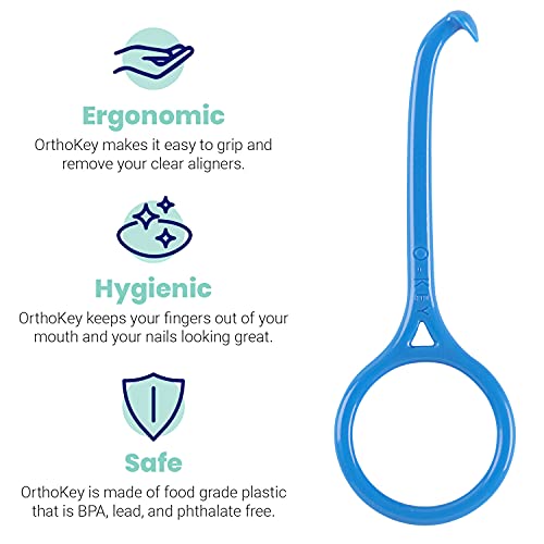 OrthoKey Clear Aligner Removal Tool — Hygienic Grabber Tool for Invisible Rem...