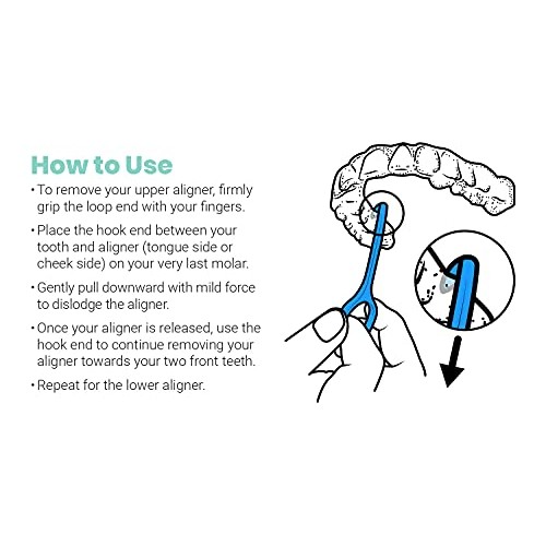 OrthoKey Clear Aligner Removal Tool — Hygienic Grabber Tool for Invisible Rem...