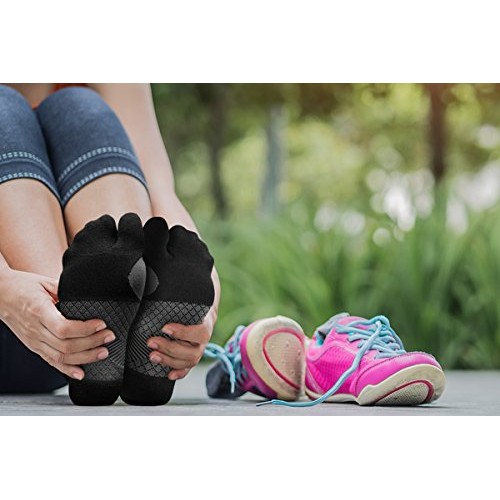 Bunion Relief Socks by OrthoSleeve, Patented Split-Toe Design with a Cushione...