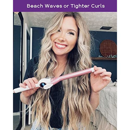 ORYNNE 3/4 Inch Curling Iron for Tighter Curls & Beach Wave, Long Barrel Cera...