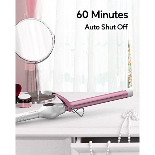 ORYNNE 3/4 Inch Curling Iron for Tighter Curls & Beach Wave, Long Barrel Cera...