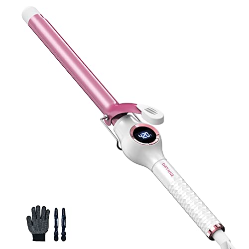 ORYNNE 3/4 Inch Curling Iron for Tighter Curls & Beach Wave, Long Barrel Cera...