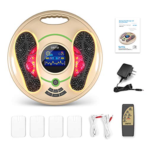 Medical Foot Massager Machine - Feet Legs Circulation Devices Using EMS and T...
