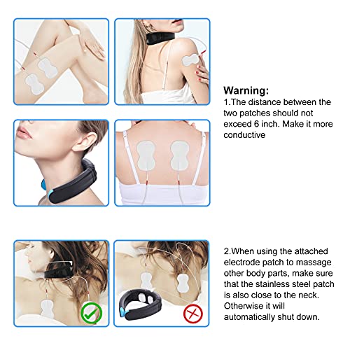 Neck Massager with Heat (FDA-Cleared) Neck Relax EMS &TENS Therapy with Heat ...