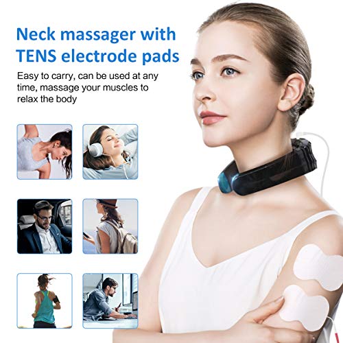 Neck Massager with Heat (FDA-Cleared) Neck Relax EMS &TENS Therapy with Heat ...