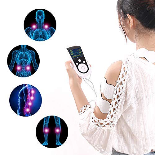 Rechargeable TENS Unit Machine - Electrical Muscle Stimulator for Pain Relief...
