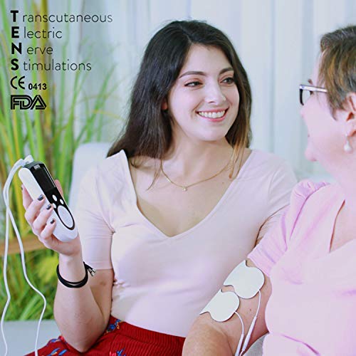 Rechargeable TENS Unit Machine - Electrical Muscle Stimulator for Pain Relief...