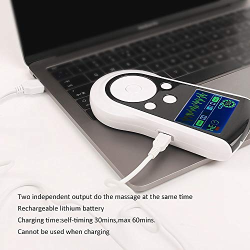 Rechargeable TENS Unit Machine - Electrical Muscle Stimulator for Pain Relief...
