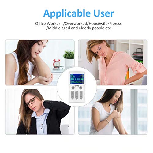 TENS Unit Muscle Stimulator OSITO Dual Channel Electric Pulse Massager with C...