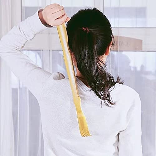 OSRONDEN Longer Handle Wooden Back Scratcher, 18in, Bamboo Back Scratcher for...