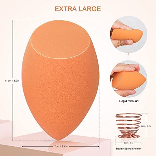 EXTRA LARGE 12CM Make Up Beauty Sponges Blender BIG for Face & BODY (1x Small...