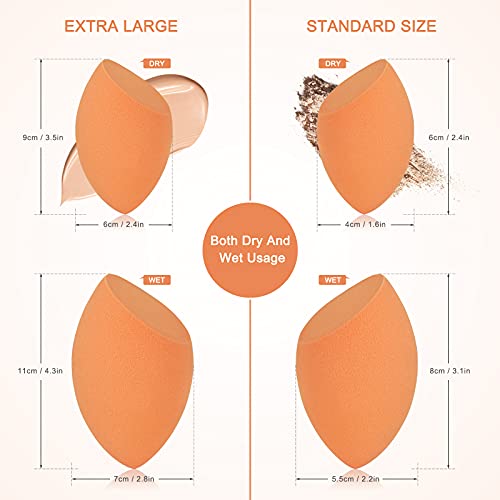 EXTRA LARGE 12CM Make Up Beauty Sponges Blender BIG for Face & BODY (1x Small...