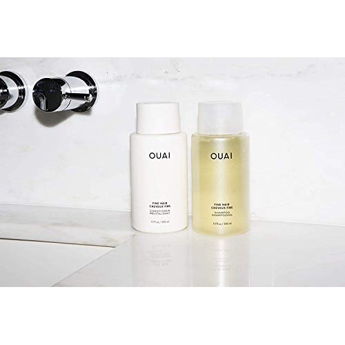 OUAI Fine Shampoo + Conditioner Set. Free from Sulfates. 10 oz Each.
