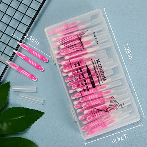 Interdental Brushes, Dental Brush Cleaner Toothpick Flossing Head Tooth Clean...