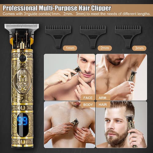 Hair Clippers Beard Trimmer for Men,Professional Mens Cordless Barber Clipper...