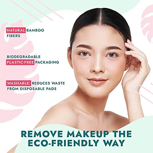 Reusable Makeup Remover Pads and Microfiber Face Cleansing Gloves | 12 Pack w...
